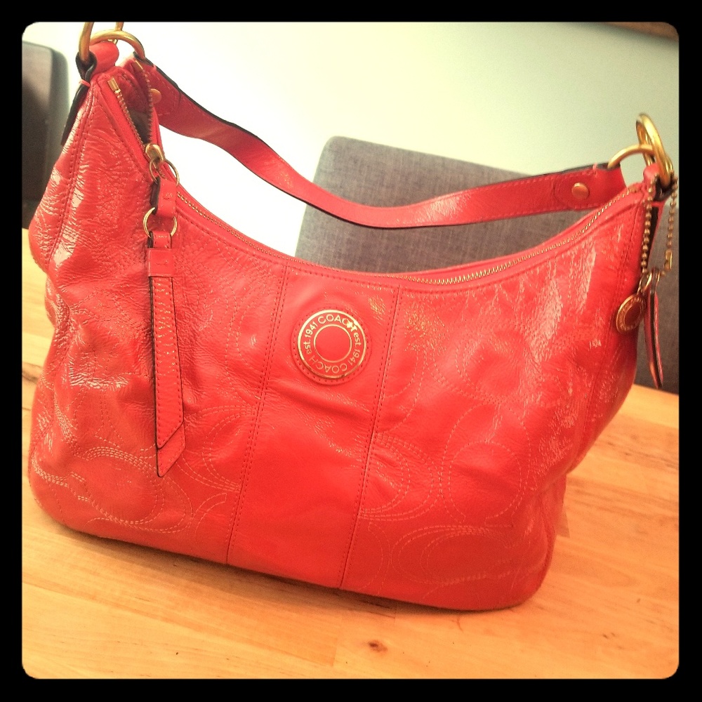 Coach medium leather handbag